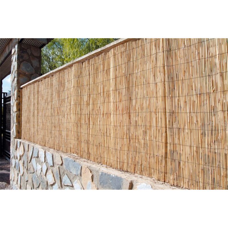 Cerramiento Natural Bambu Fino perfecto para ocultación y sombra