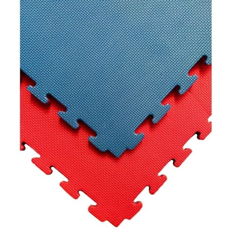 JARDIN202 - JARDIN202 - Tatami Puzzle Lote x5 losetas - Rojo/Azul Esterilla Reversible Antideslizante Artes Marciales, Judo Espesor: 40mm () Espesor: 40mm Espesor: 40mm - (1/5)