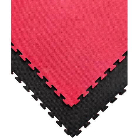 JARDIN202 - JARDIN202 - Tatami Puzzle  Lote x5 loseta - Rojo/Negro  Esterilla Reversible Antideslizante  Artes Marciales, Judo  Espesor: 25mm ()  Espesor: 25mm  Espesor: 25mm -