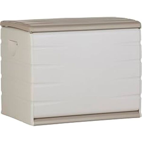JARDIN202 - Baúl para almacenaje  260L de capacidad  Beige  80x61x53 cm   (Beige)