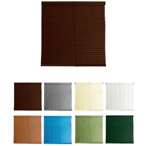 Persiana de PVC Alicantina con Polea Metálica Persiana Enrollable Estor Enrollable para Ventanas, Puertas, Salón y Cocina