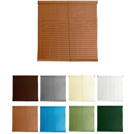 JARDIN202 - Persiana de PVC Alicantina con Polea Metálica  Persiana Enrollable  Estor Enrollable para Ventanas, Puertas, Salón y Cocina  100 x 240 cm (Oregón)
