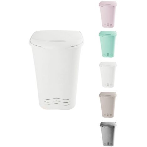 JARDIN202 - Cesto Ropa Sucia con Asas – Pongotodo para Colada 70 Litros 70 litros (Blanco)