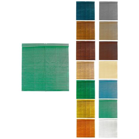 JARDIN202 - Persiana de Madera Alicantina con Polea Metálica - Estor Enrollable para Ventanas, Puertas, Salón  120 x 200 cm (Verde (Pintada))