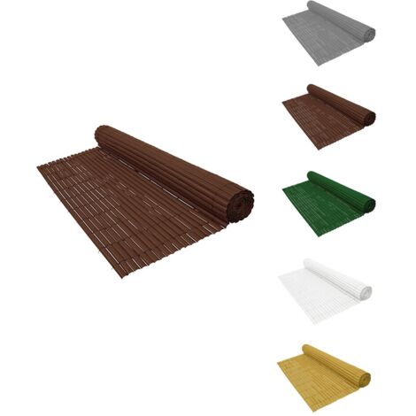 Cañizo PVC con Remate en U 1.5M Color Antracita (Catral) - Gardeneas