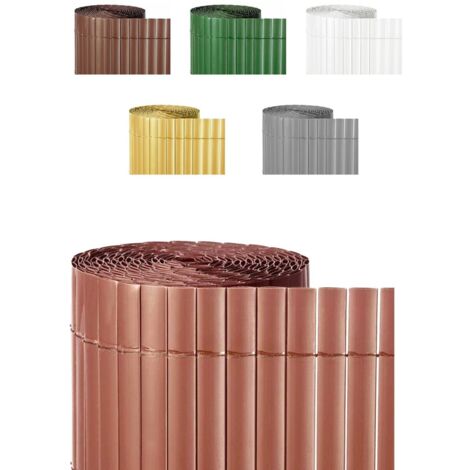JARDIN202 - Cañizo PVC Doble Cara 1600gr/m² - Valla ocultación - Resistente a los Rayos UV protección contra el Viento  1,5x3m (Teka)