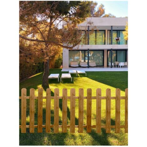 JARDIN202 - Vallas de Madera para Jardín Puerta de Madera de Pino para Exterior 100 x 100 cm - Puerta (Madera tintada)