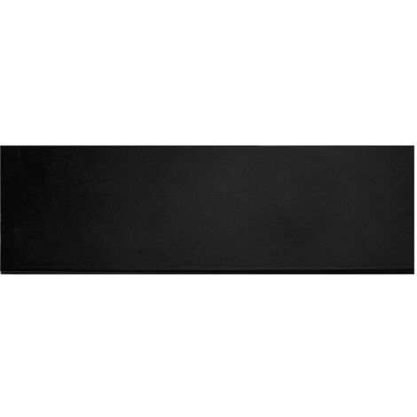 JARDIN202 - Rodapie Aluminio Recto 2m Seleccione color y medida 60 mm alt. 2m larg. (Negro)