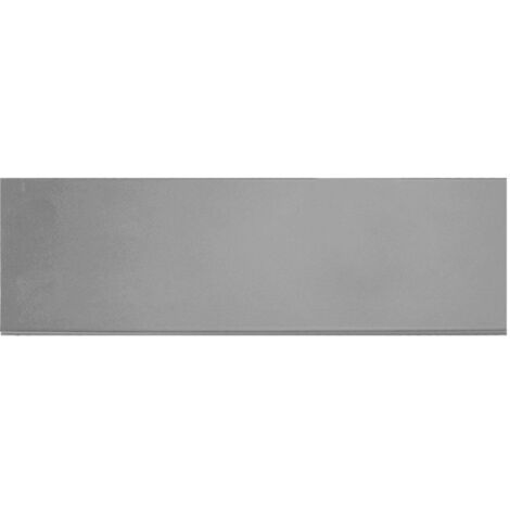 JARDIN202 - Rodapie Aluminio Recto 2m Seleccione color y medida 150mm alt. 2m larg. (Gris-Metalizado)