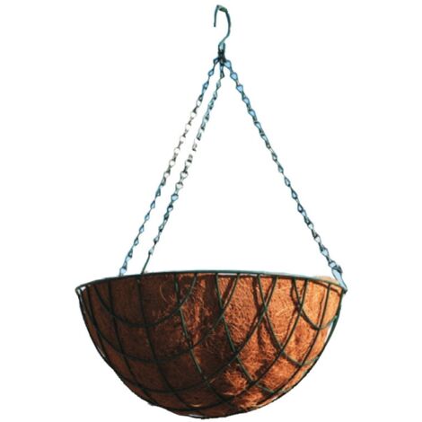 Faura - Macetero de coco colgante  35 cm. (Diámetro) -   35 cm. (Diámetro) -