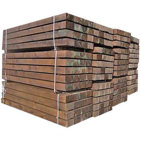 Traviesas de madera tratada  Varias medidas  Seleccione  Precio por unidad - 20x10x120 cm.