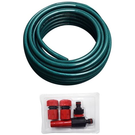 JARDIN202 - JARDIN202 - Kit Espirojardín: Manguera Multicapa de PVC Flexible de 25m, Reforzada con Malla de Poliéster, Ideal para Riego Doméstico 15 X 5/8 (25 METROS) () 15 X 5/8 (25 METROS) 15 X 5 (1/5)