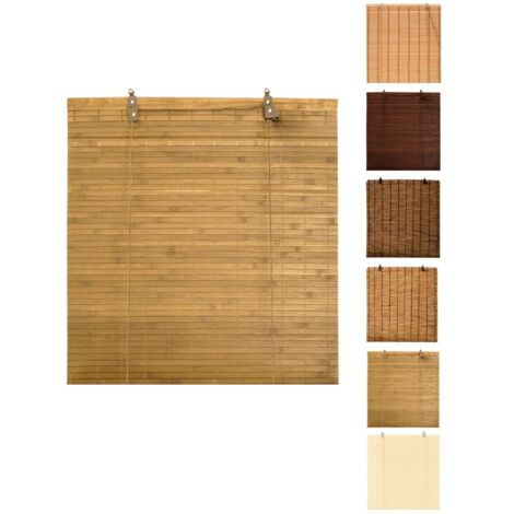 JARDIN202 - Persiana de Bambu Enrollables – Estor Bambu Natural para Interior 120x200 cm (Haya)