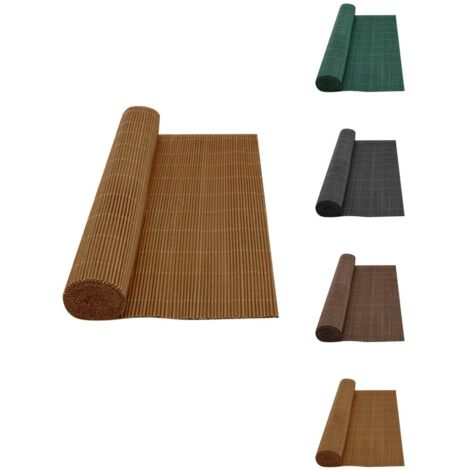 JARDIN202 - Mimbre Artificial con Tratamiento Anti-UV y 90% de Ocultación - Varillas PP+PE en Colores Verde, Beige, Marrón y Gris 2x3m (Caña) (1/5)