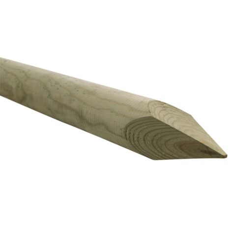 Faura - Faura - Tutor de Madera para Arboles con punta  180x4 cm. (Alto X Diámetro) ()  180x4 cm. (Alto X Diámetro)  180x4 cm. (Alto X Diámetro) -
