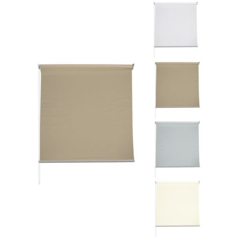 JARDIN202 - Estor Enrollable de Tela 100% Poliéster Resistente al Desgarro, Disponible en Medidas 120x180 cm y 150x180 cm  120 X 180 cm (Marrón)