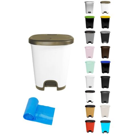 Cubo basura plástico moderno Apertura con pedal Cubo reciclar (1/5)