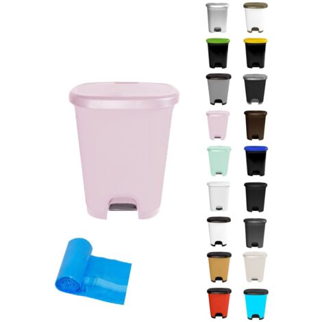 Cubo basura plástico moderno  Apertura con pedal  Cubo reciclar (1/5)
