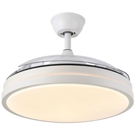Ventilador ESCORPION Blanco con Aspas Plegables y Tecnología LED – Eficiencia Energética y Diseño Moderno