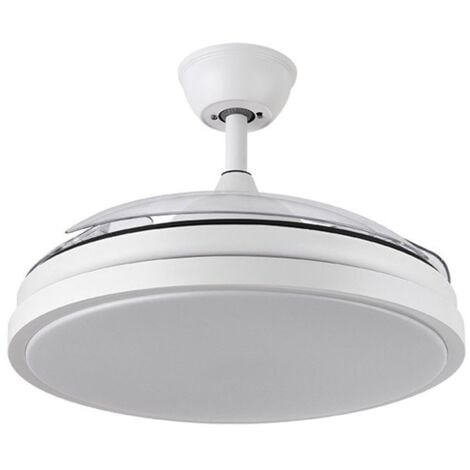 Ventilador ESCORPION Blanco con Aspas Plegables y Tecnología LED – Eficiencia Energética y Diseño Moderno