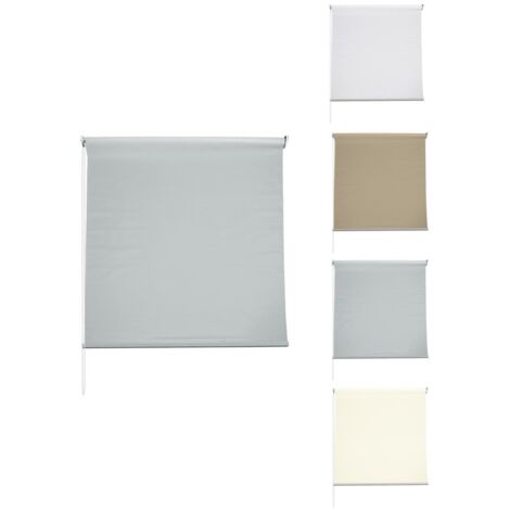 JARDIN202 - Estor Enrollable de Tela 100% Poliéster Resistente al Desgarro, Disponible en Medidas 120x180 cm y 150x180 cm  150 X 180 cm (Gris)