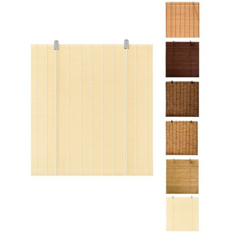 JARDIN202 - Persiana de Bambú Enrollables – Estor Bambú Natural para Interior 100x180 cm (Natural)