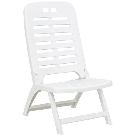 Silla Playa de Plático – Silla Plegable con Asas para Jardín, Terraza, Camping o Playa (1/5)