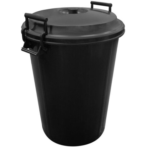 JARDIN202 - Cubo de Basura Industrial Robusto de 100 Litros - Contenedor de Residuos Duradero y Fácil de Limpiar  100 litros (Cubo + Tapa)
