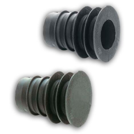 JARDIN202 - JARDIN202 - Tapónes para manguera de riego, 16 mm, Negro - 12/14/16  50 unidades ()  50 unidades  50 unidades -