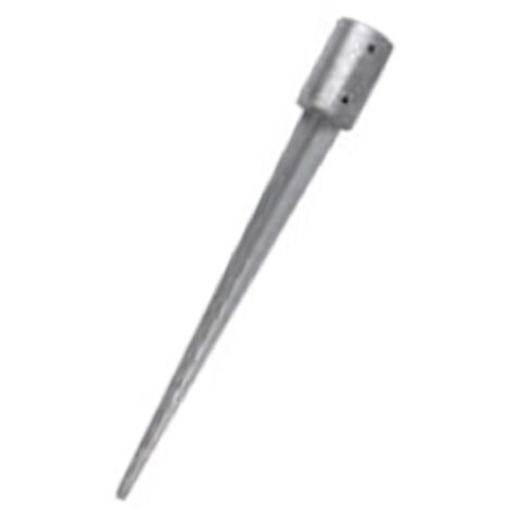 Piqueta de acero galvanizado Gris - Redondas