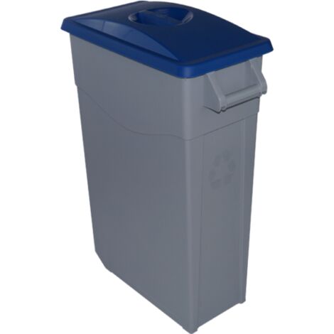 JARDIN202 - Contenedor DENOX Zeus 65 Litros Tapa Cerrada (TAPA AZUL)