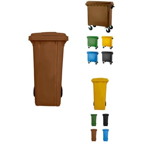 Basics - Papelera rectangular de reciclaje con 2 compartimentos, 60  litros