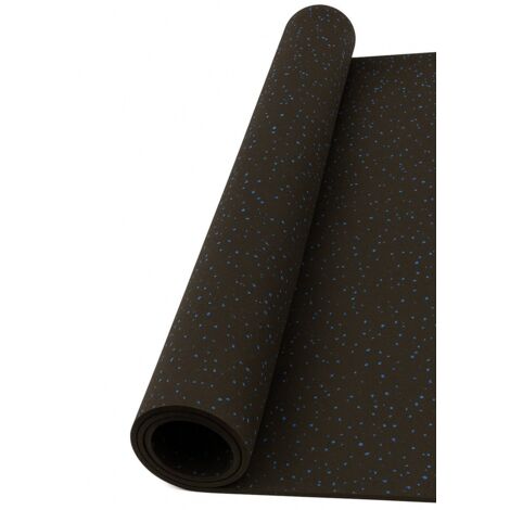JARDIN202 - Esterilla de Ejercicio Moteado Azul - Fitness especial para Gimnasios SPORT PREMIUM Base Negra 1'25m (Ancho) x 1m (Largo) (4mm de altura)