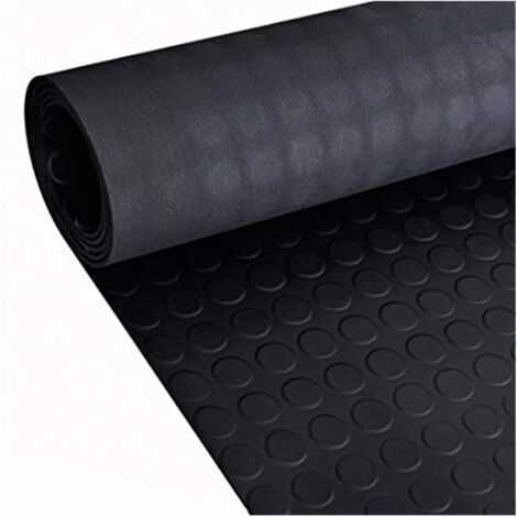 JARDIN202 - Estera Antideslizante de Caucho Goma 3mm  Rollos  Pavimento suelo goma  Varias medidas  2m (ancho) X 10m (largo) (Suelo de Círculo)