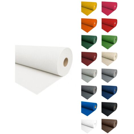 JARDIN202 - Alfombra para Eventos Moqueta Ferial  2m Ancho  Varios Colores  2 metros (Ancho) x 15 metros (Largo) (23 - Blanco)
