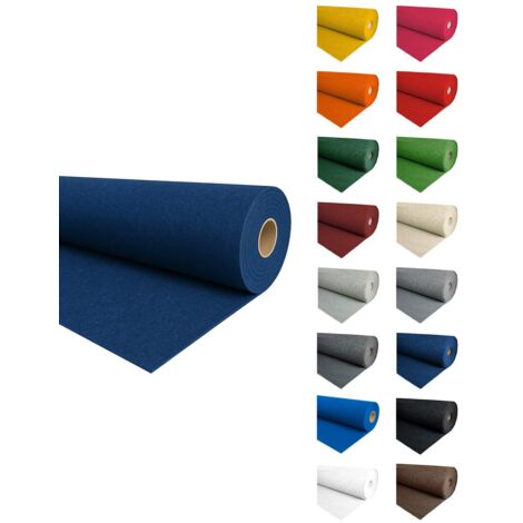 JARDIN202 - Alfombra para Eventos Moqueta Ferial  2m Ancho  Varios Colores  2 metros (Ancho) x 5 metros (Largo) (28 - Azul marino)
