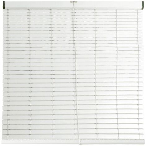 JARDIN202 - Persiana de PVC Alicantina con Polea Metálica  Persiana Enrollable  Estor Enrollable para Ventanas, Puertas, Salón y Cocina  77 x 125 cm (Blanco)