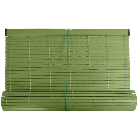 JARDIN202 - Persiana de PVC Alicantina con Polea Metálica  Persiana Enrollable  Estor Enrollable para Ventanas, Puertas, Salón y Cocina  77 x 125 cm (Blanco)
