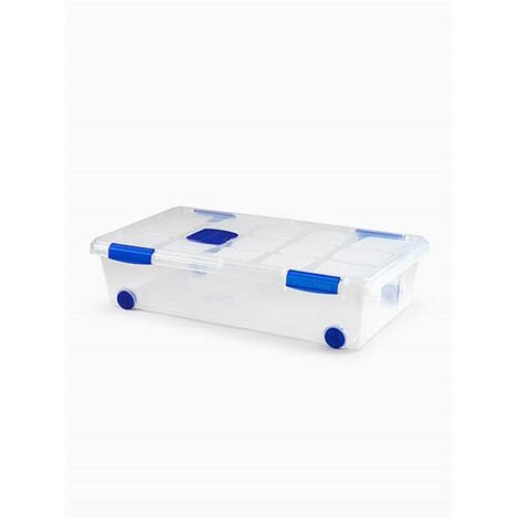 2 Caja Almacenaje Eurobox L Plastico Keeeper Eco Bruno 43 X35 X175 Cm