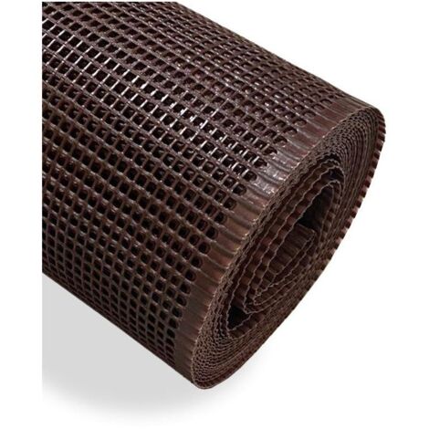 JARDIN202 - Red de Plástico para Balcones y Terrazas  MARRÓN  Seleccione Medida y Cuadrado  1x3 m (Cuadrado: 0,50 cm)