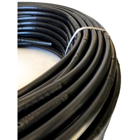 JARDIN202 - Tuberia de Riego por Goteo 16 mm  Con goteros a 33 cm  Negra  Rollo de 100 metros -