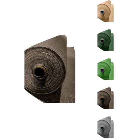 JARDIN202 - Malla de Ocultación 120 g/m2   Ocultación y Privacidad para su Terraza o Jardín  Seleccione Medida y Color  1,50 x 10 metros (Marrón)