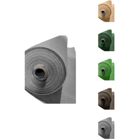 JARDIN202 - Malla de Ocultación 120 g/m2 Ocultación y Privacidad para su Terraza o Jardín Seleccione Medida y Color 1 x 50 metros (Gris Antracita)