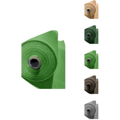 JARDIN202 - Malla de Ocultación 120 g/m2 Ocultación y Privacidad para su Terraza o Jardín Seleccione Medida y Color 1 x 50 metros (Verde)