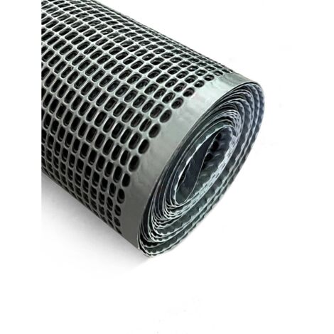 JARDIN202 - Red de Plástico para Balcones y Terrazas  GRIS  Seleccione Medida y Cuadrado  1x30 m (Cuadrado: 0,50 cm)