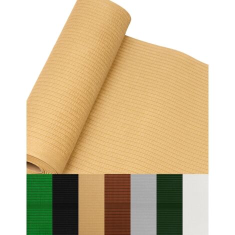 JARDIN202 - Malla de ocultación 110gr/m² Sombra y privacidad en tu jardín PREMIUM Ideal para vallas y barandillas 1 x 50 metros (Beige)
