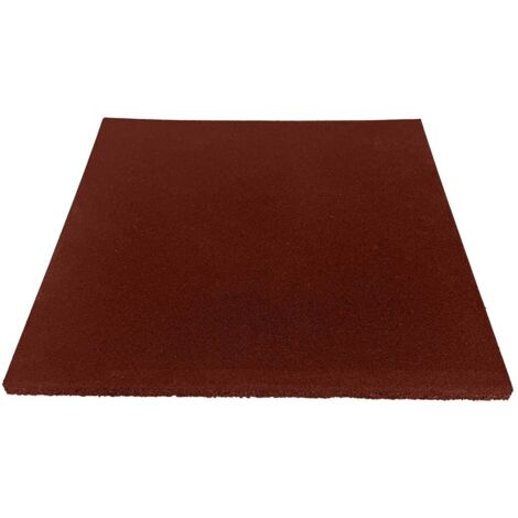 JARDIN202 - Pack Entrena - Loseta de caucho 50x50cm Roja Maciza Profesional 20mm x32 losetas -