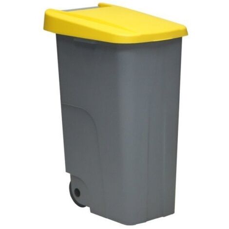 Contenedor de Basura  Eco 110 Litros Tapa Amarilla