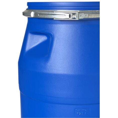 Bidón de plástico con boca ancha de 120 litros