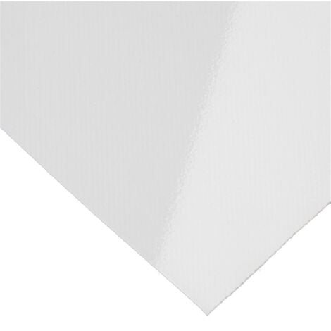 Lona de PVC de 2,5m ancho ML - color :Blanco - Blanco